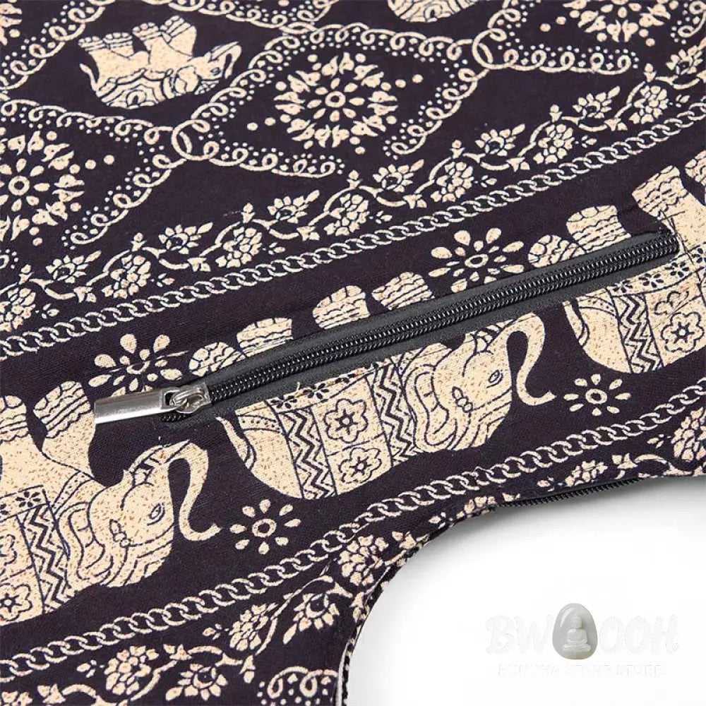 Buddha Stones Cotton Elephant Stripes Crossbody Bag Shoulder Bag - Crossbody Bag&amp;Shoulder Bag