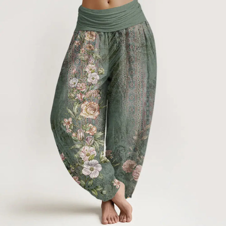 BWOOOH printed harem pants - Cotton Ethnic Floral Ethnic Totem Patter