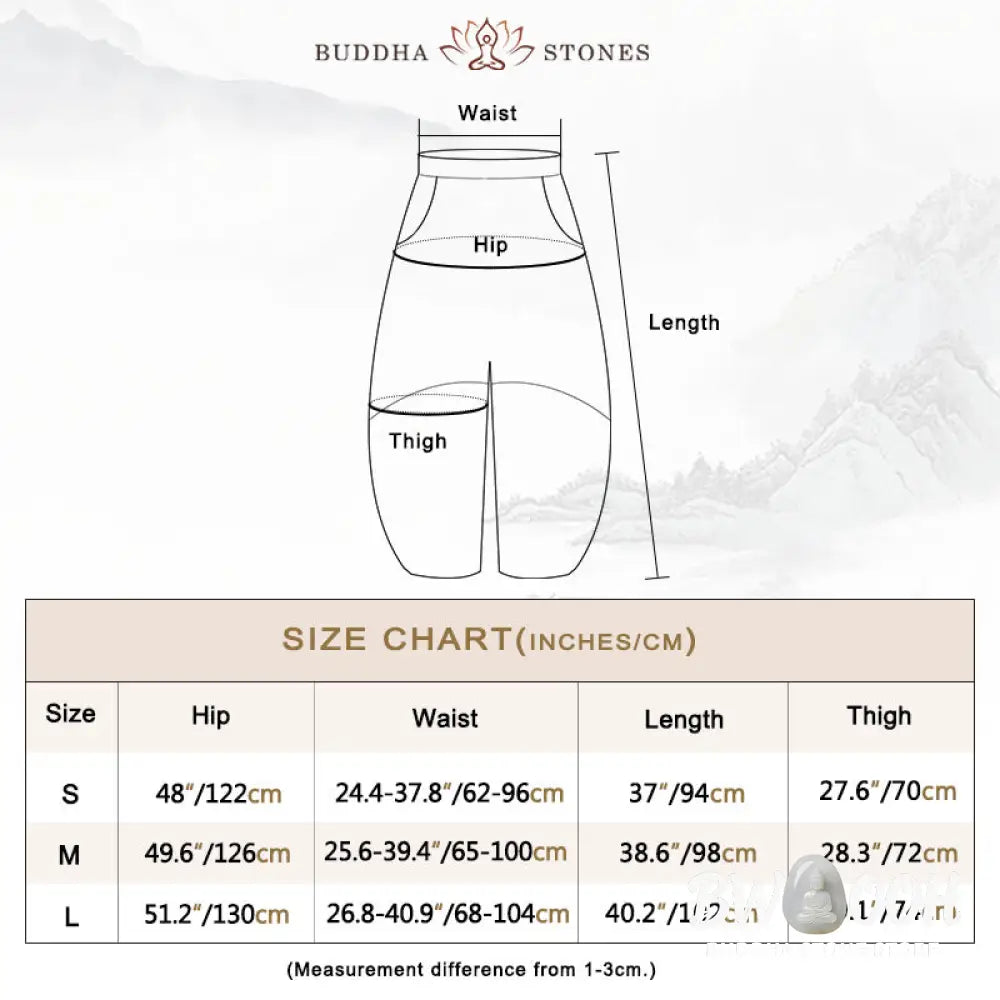 BWOOOH printed harem pants - Cotton Linen Pants Harem Trousers Loose 