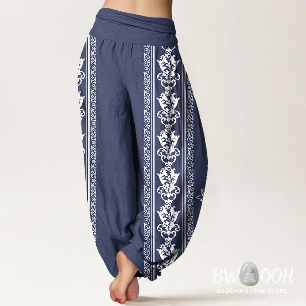Buddha Stones Cotton Lotus Flowers Double Dorje Vajra Namaste Om Design Women&