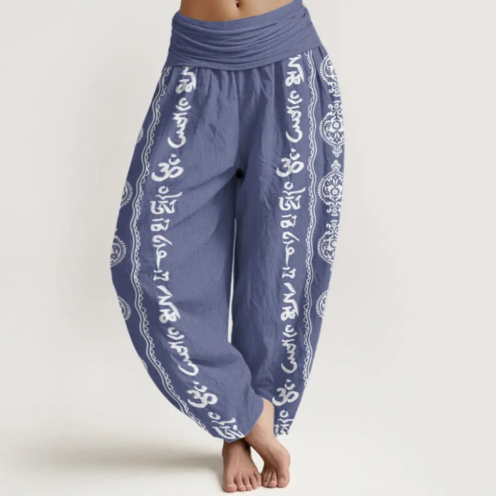 BWOOOH mandala print harem pants - Cotton Mandala Om Mani Padme Hum Women's
