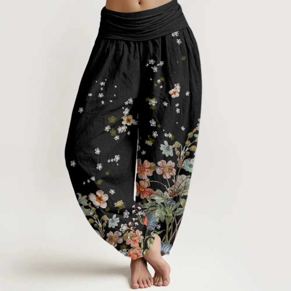 BWOOOH printed harem pants - Cotton Various Flowers Pattern Women&