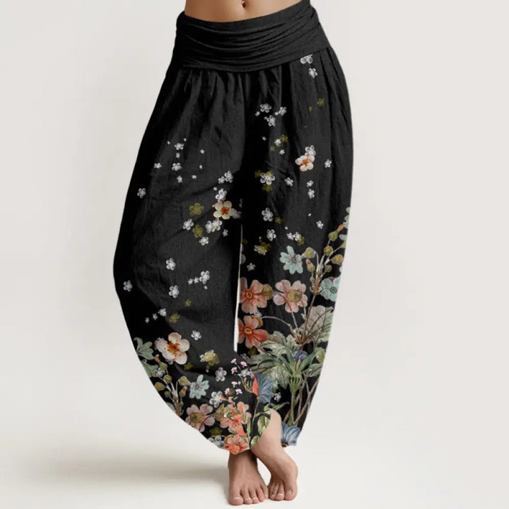 BWOOOH printed harem pants - Cotton Various Flowers Pattern Women&