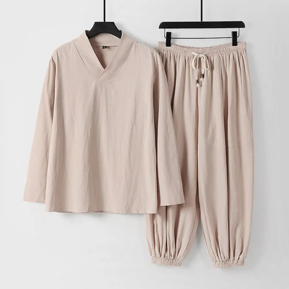 BWOOOH printed wide-leg yoga pants - Cross-Collars Cropped Bloomers Cotton Ta