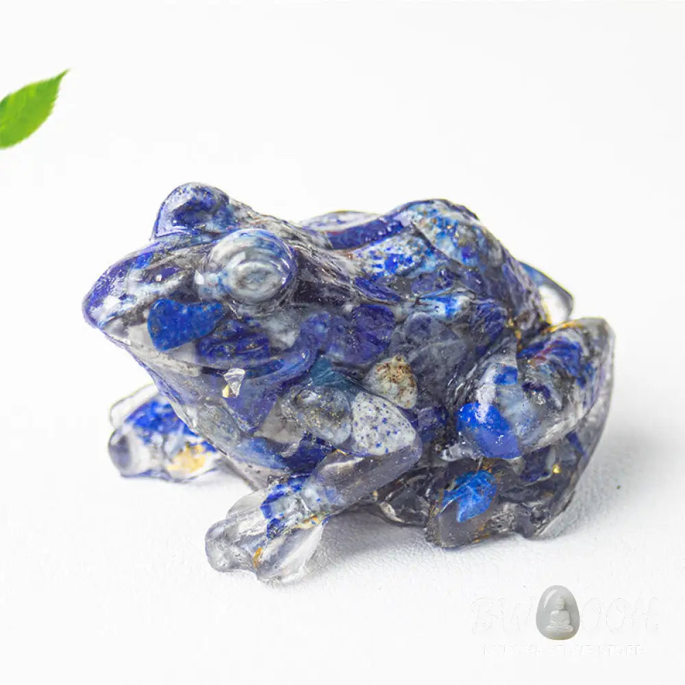Buddha Stones Crystal Drip Resin Small Frog Passion Decoration Statue - Decorations
