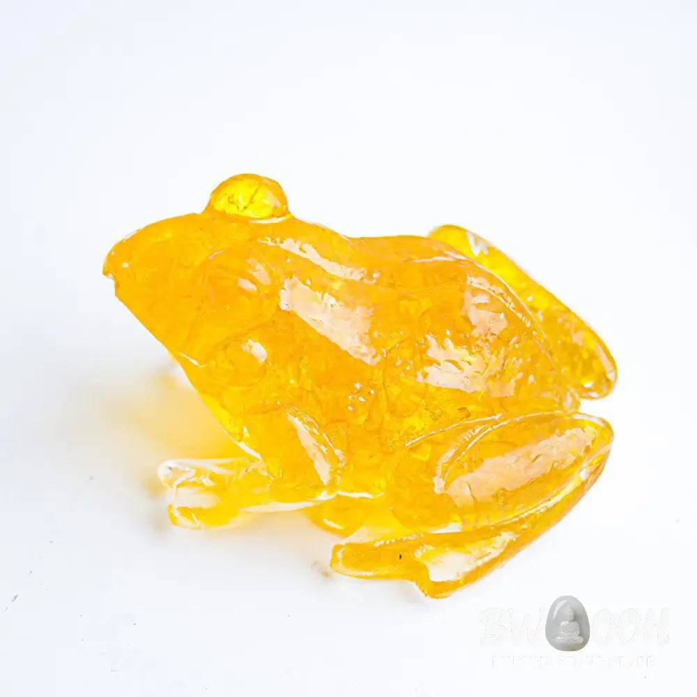 Buddha Stones Crystal Drip Resin Small Frog Passion Decoration Statue - Decorations