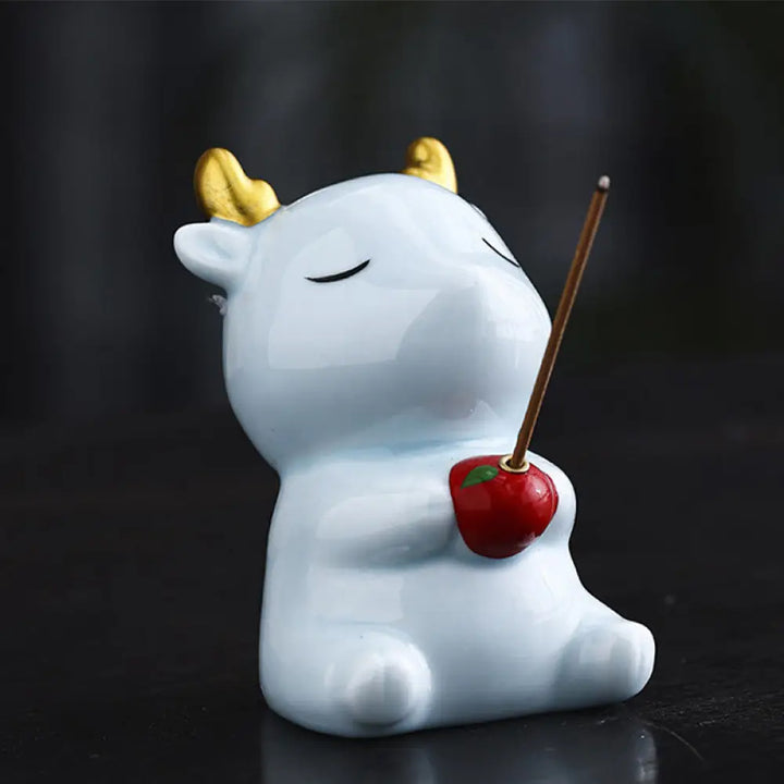 BWOOOH ceramic incense burner - Cute Deer Holder Healing Ceramic In