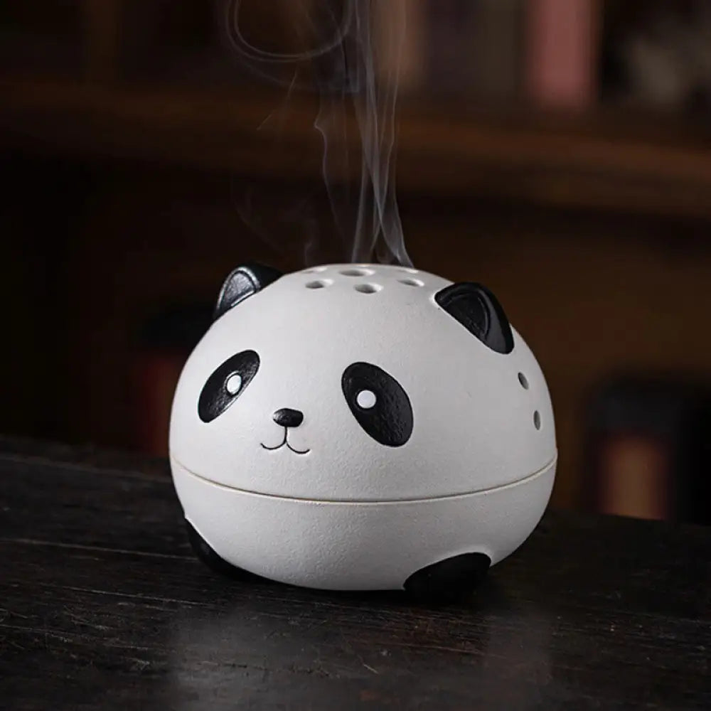 BWOOOH ceramic incense burner - Cute Panda Healing Ceramic Incense 