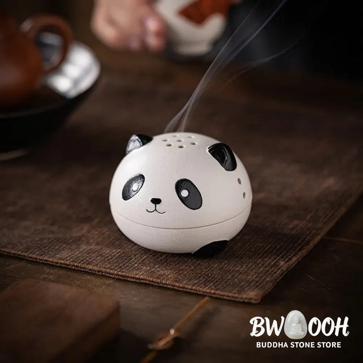 BWOOOH ceramic incense burner - Cute Panda Healing Ceramic Incense 