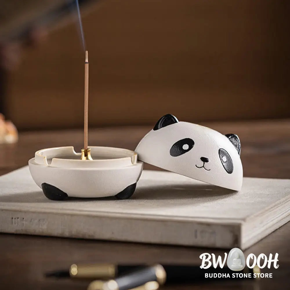 BWOOOH ceramic incense burner - Cute Panda Healing Ceramic Incense 