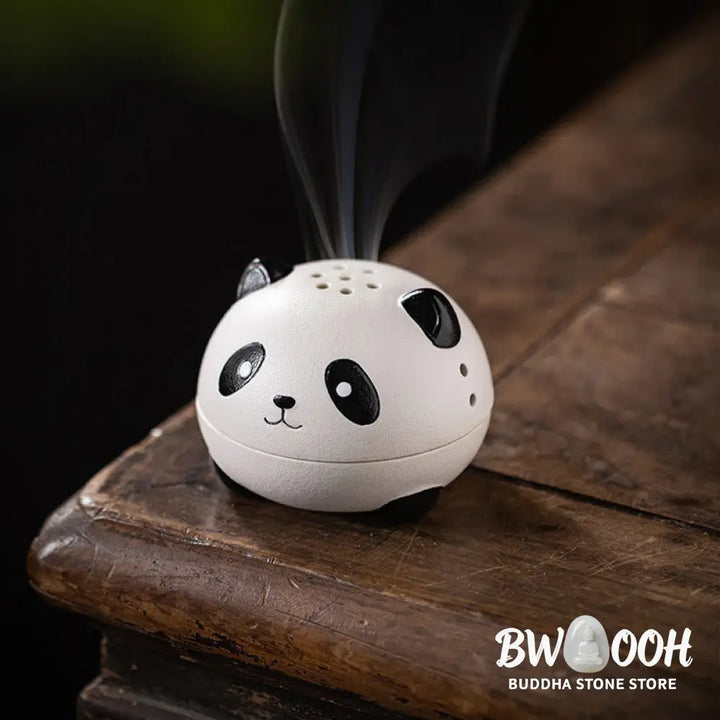 BWOOOH ceramic incense burner - Cute Panda Healing Ceramic Incense 