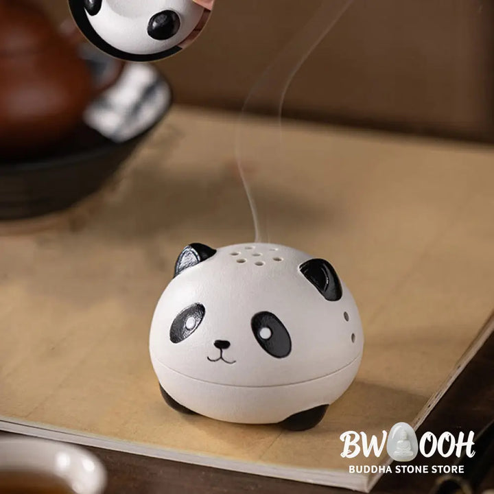 BWOOOH ceramic incense burner - Cute Panda Healing Ceramic Incense 