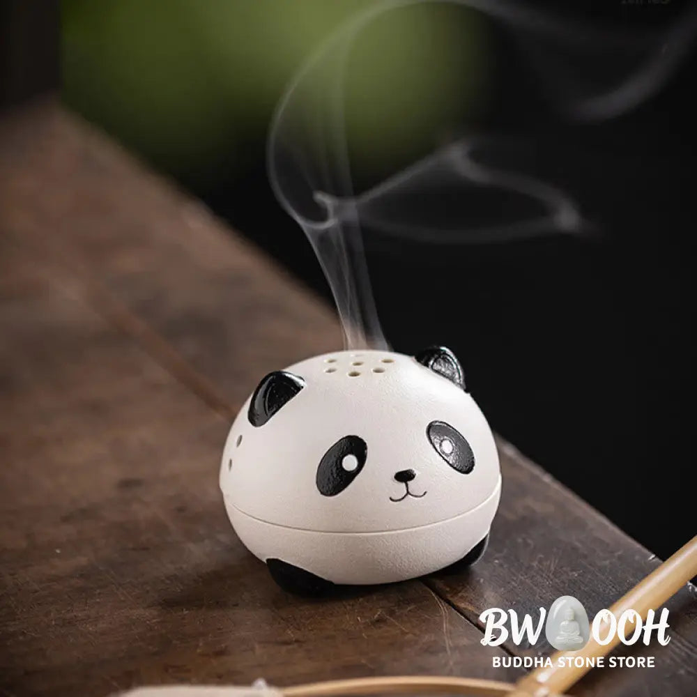 BWOOOH ceramic incense burner - Cute Panda Healing Ceramic Incense 