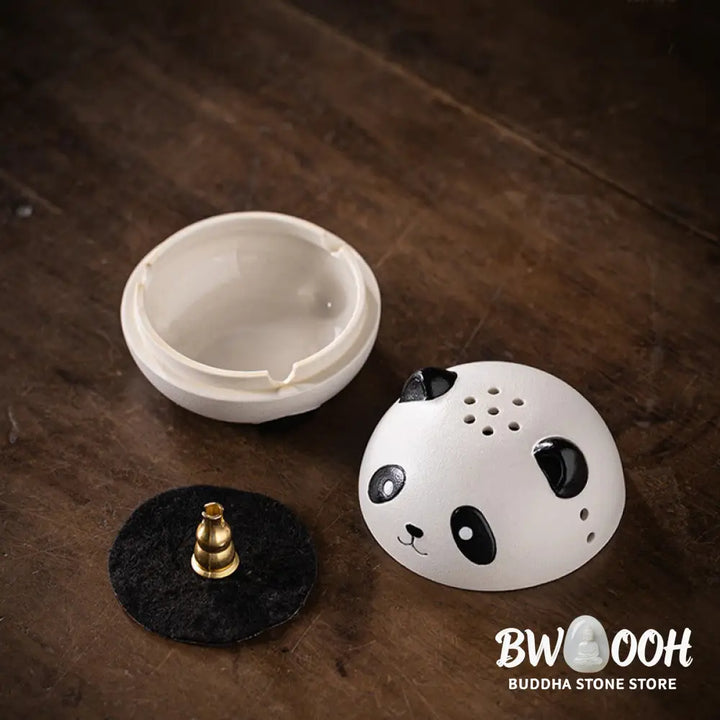 BWOOOH ceramic incense burner - Cute Panda Healing Ceramic Incense 