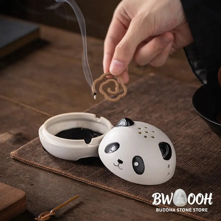 BWOOOH ceramic incense burner - Cute Panda Healing Ceramic Incense 