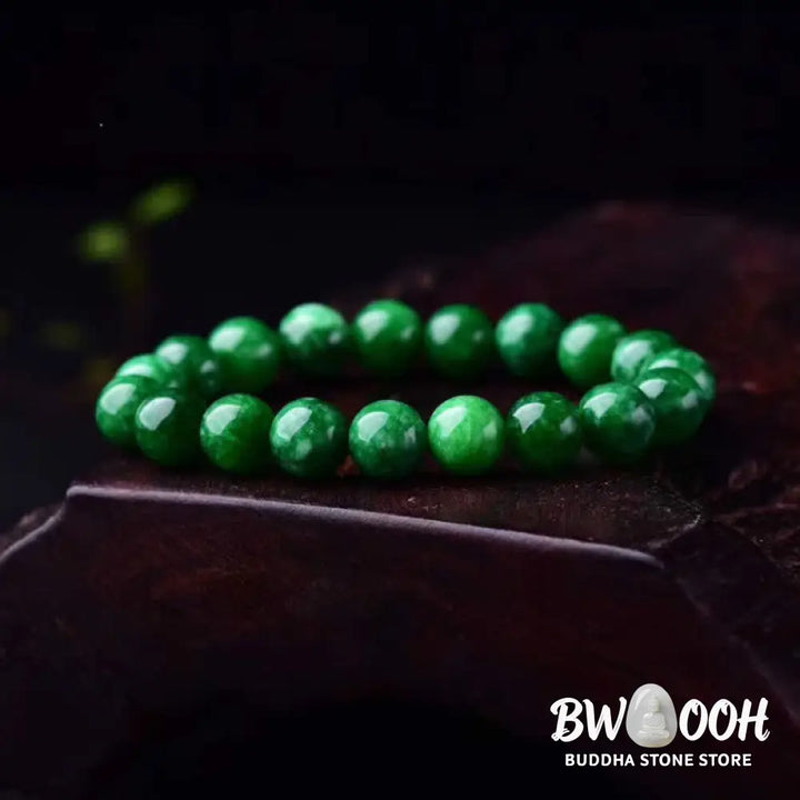 Buddha Stones Cyan Jade Bead Calm Harmony Bracelet - BWOOOH - Bracelet