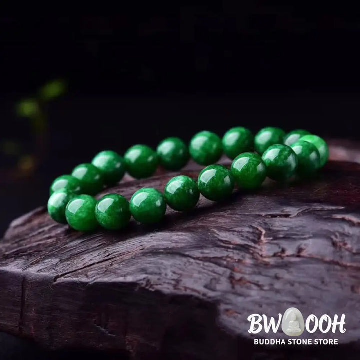 Buddha Stones Cyan Jade Bead Calm Harmony Bracelet - BWOOOH - Bracelet
