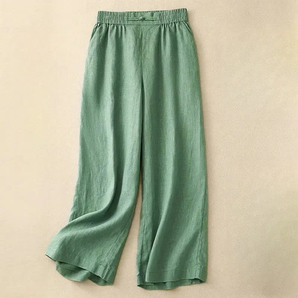 BWOOOH printed wide-leg yoga pants - Daily Solid Color Elastic Waistband Frog