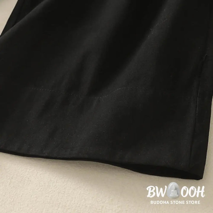 BWOOOH printed wide-leg yoga pants - Daily Solid Color Lace Belt Women&