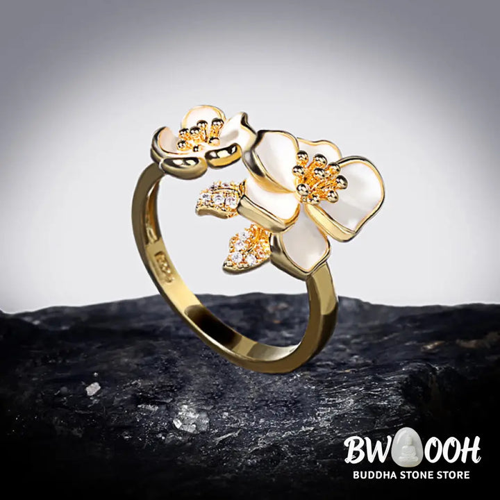 Buddha Stones Daisy Copper Luck Balance Ring - Ring