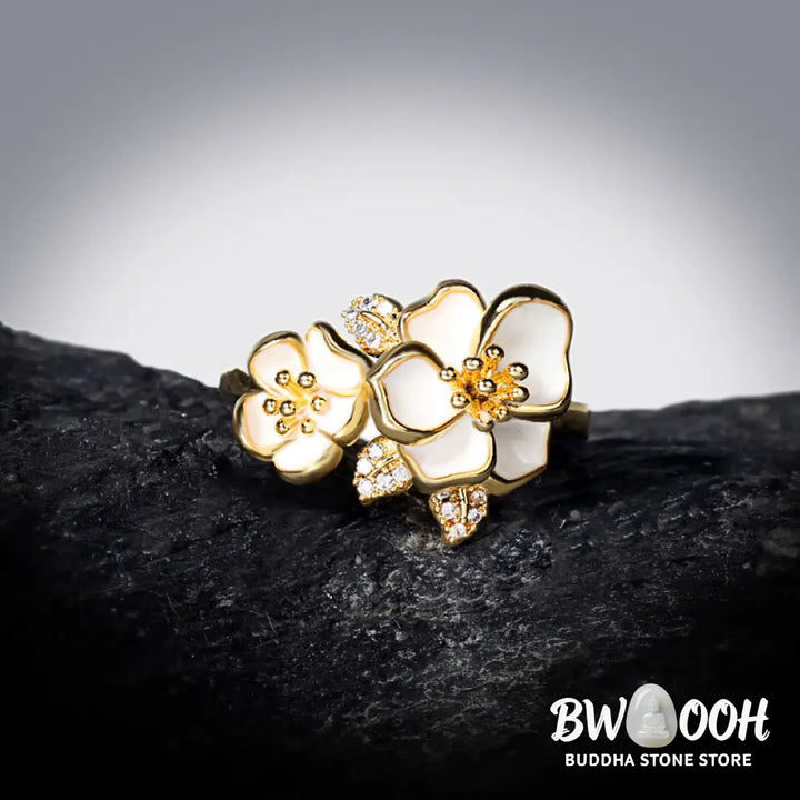 Buddha Stones Daisy Copper Luck Balance Ring - Ring