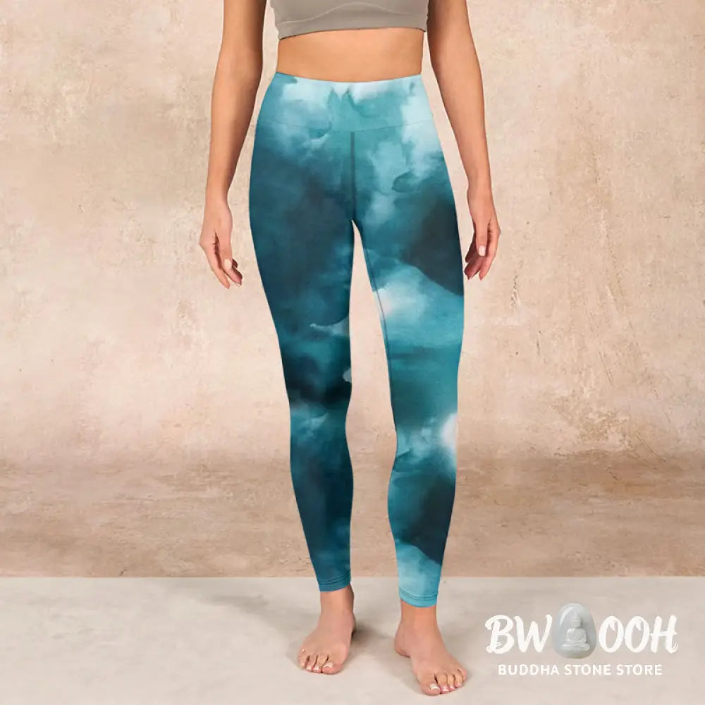 BWOOOH printed yoga leggings - Dark Green Cloud Gym Leggings Women&