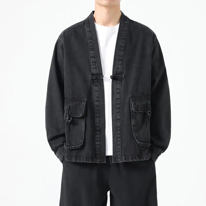 BWOOOH Denim Button Design Men&