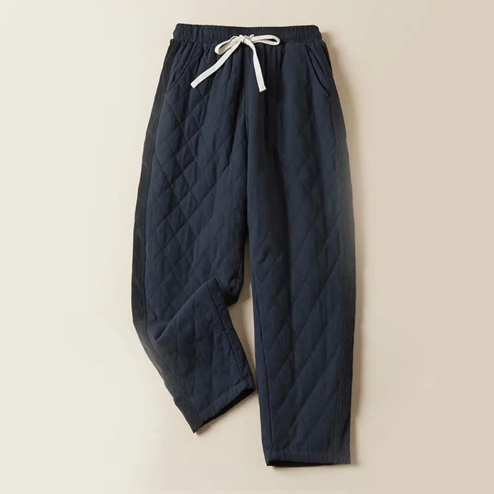 BWOOOH printed harem pants - Diamond Quilted Design Thermal Women&