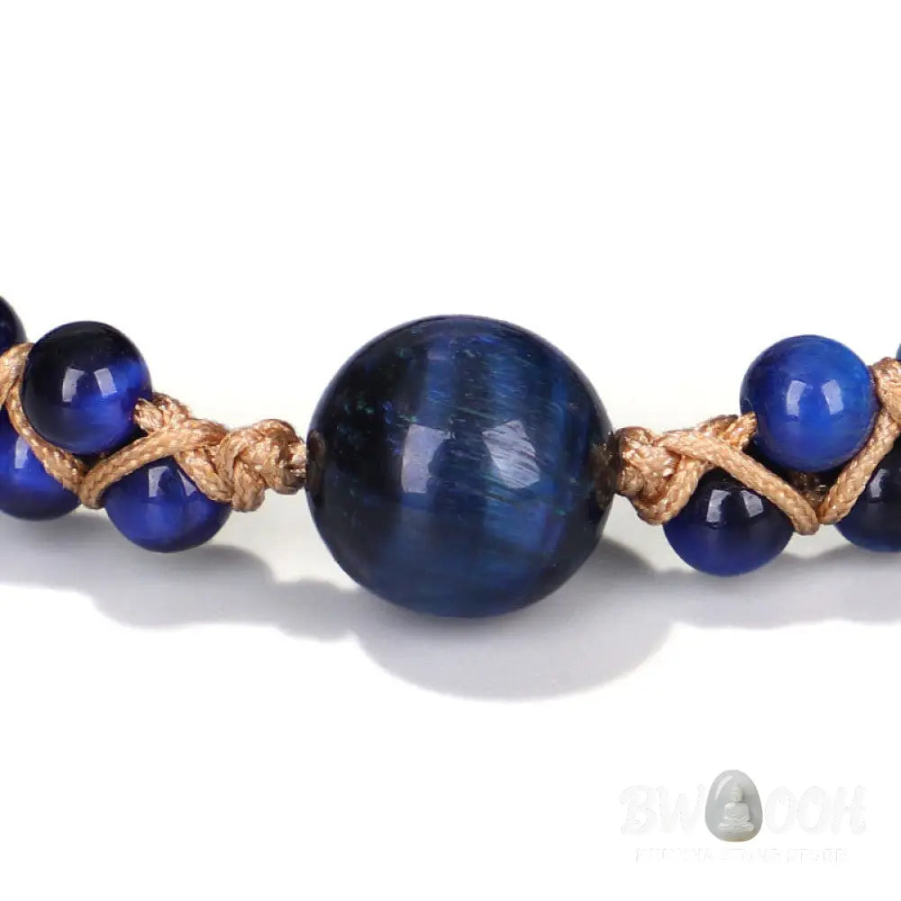Buddha Stones Divine Blue Tiger Eye Stone Protection Bracelet - BWOOOH - Bracelet