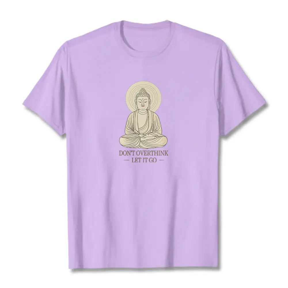 Buddha Stones Don’t Overthink Tee T-shirt - Plum / S - T-Shirts