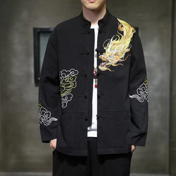 BWOOOH Dragon Auspicious Cloud Embroidery Clothing Chines