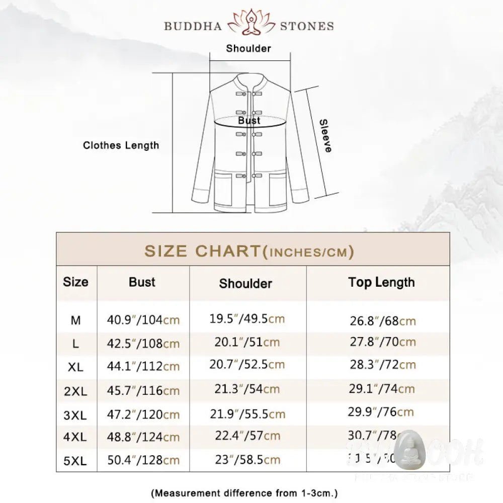 Buddha Stones Dragon Auspicious Cloud Embroidery Clothing Chinese Tang Suit Jacket Men Clothing - Clothes