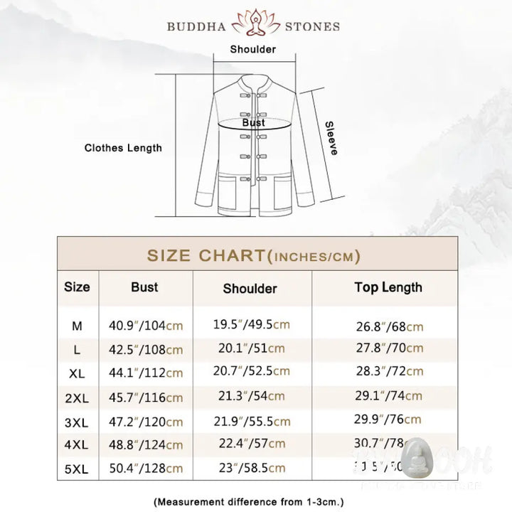 Buddha Stones Dragon Auspicious Cloud Embroidery Clothing Chinese Tang Suit Jacket Men Clothing - Clothes