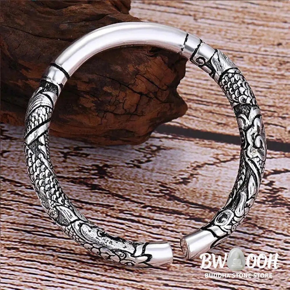 BWOOOH Dragon Auspicious Clouds Luck Protection Bracelet Adjustable Bangle - DRAGON (Luck * Strength) - Bracelet