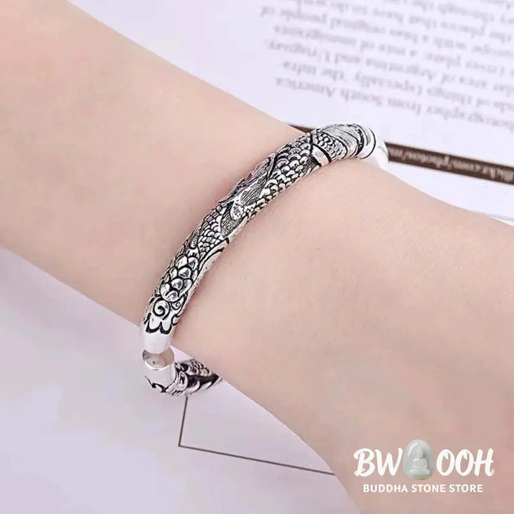 BWOOOH Dragon Auspicious Clouds Luck Protection Bracelet Adjustable Bangle - DRAGON (Luck * Strength) - Bracelet