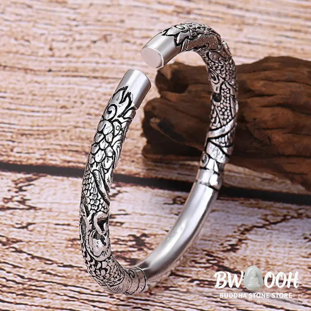 BWOOOH Dragon Auspicious Clouds Luck Protection Bracelet Adjustable Bangle - DRAGON (Luck * Strength) - Bracelet