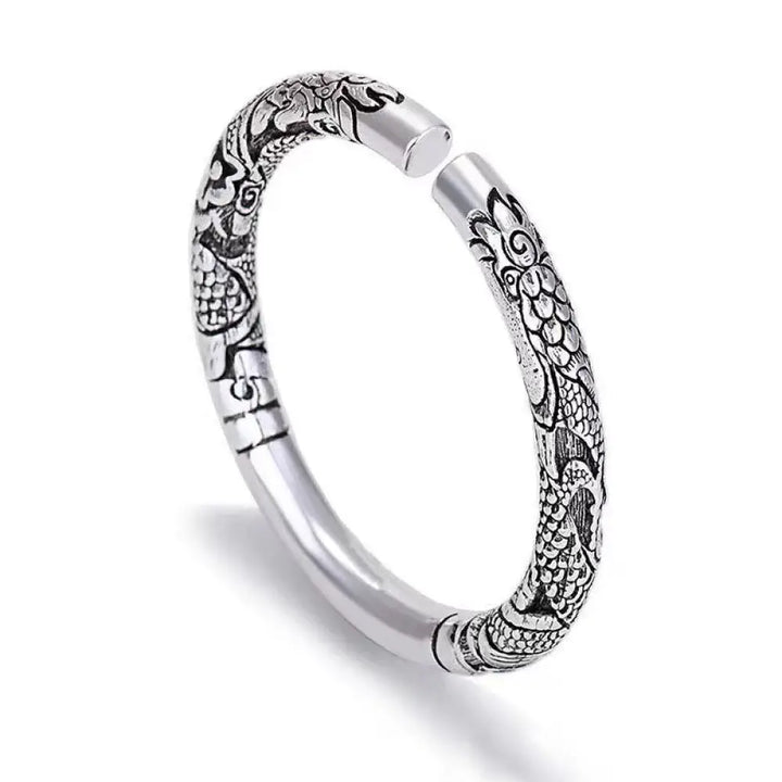 BWOOOH Dragon Auspicious Clouds Luck Protection Bracelet Adjustable Bangle - DRAGON (Luck * Strength) - Bracelet