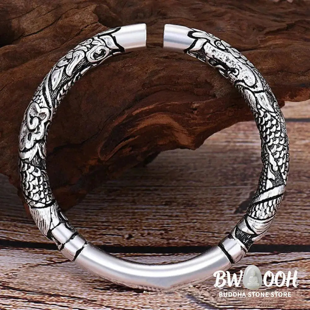 BWOOOH Dragon Auspicious Clouds Luck Protection Bracelet Adjustable Bangle - DRAGON (Luck * Strength) - Bracelet