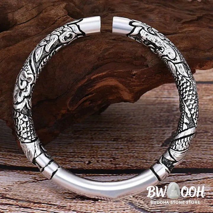 BWOOOH Dragon Auspicious Clouds Luck Protection Bracelet Adjustable Bangle - DRAGON (Luck * Strength) - Bracelet