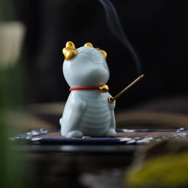 BWOOOH ceramic incense burner - Dragon Bell Healing Ceramic Incense