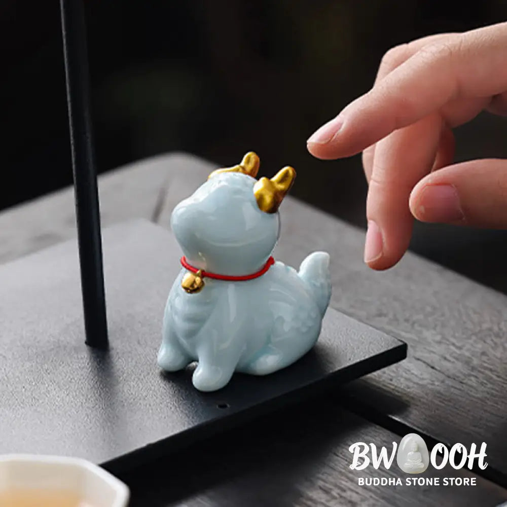 BWOOOH ceramic incense burner - Dragon Bell Healing Ceramic Incense