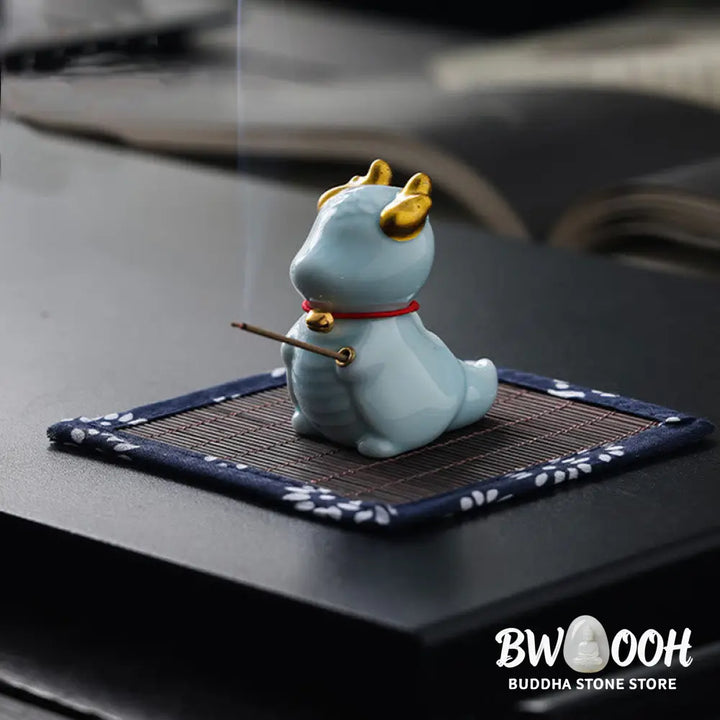 BWOOOH ceramic incense burner - Dragon Bell Healing Ceramic Incense
