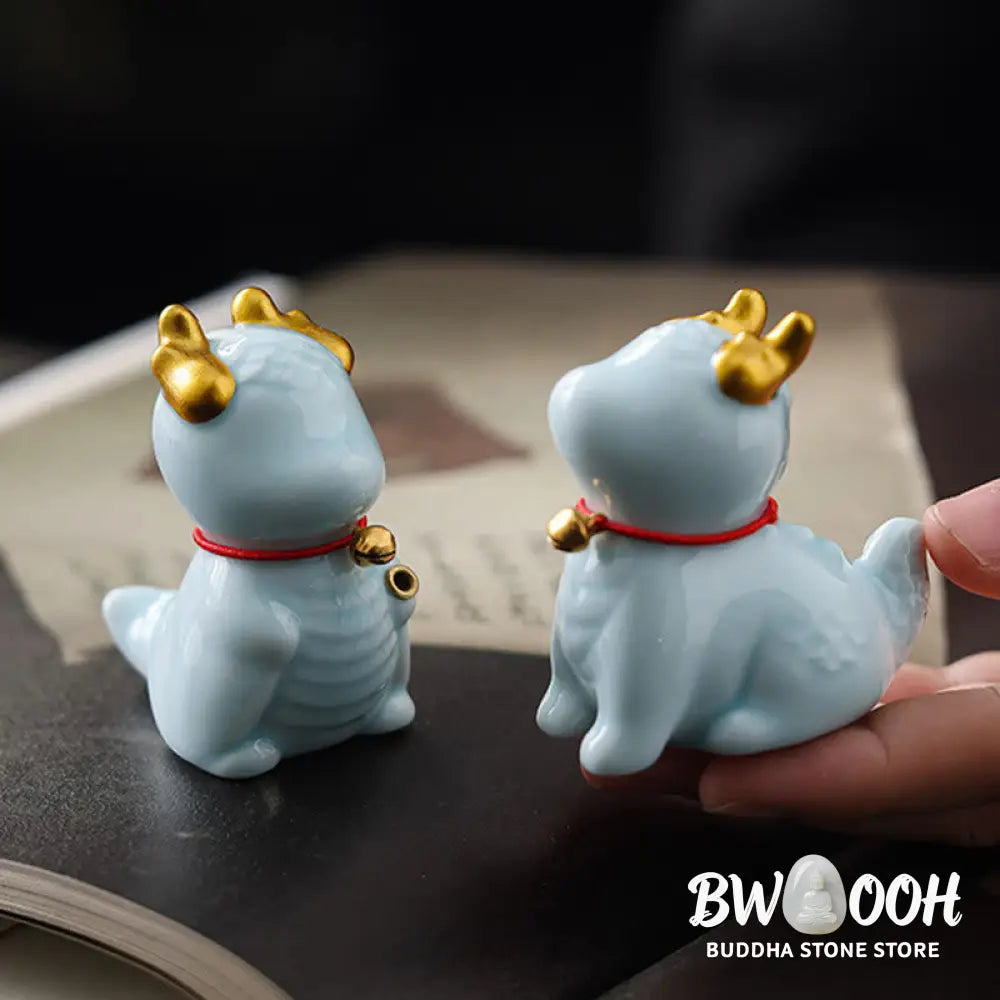 BWOOOH ceramic incense burner - Dragon Bell Healing Ceramic Incense