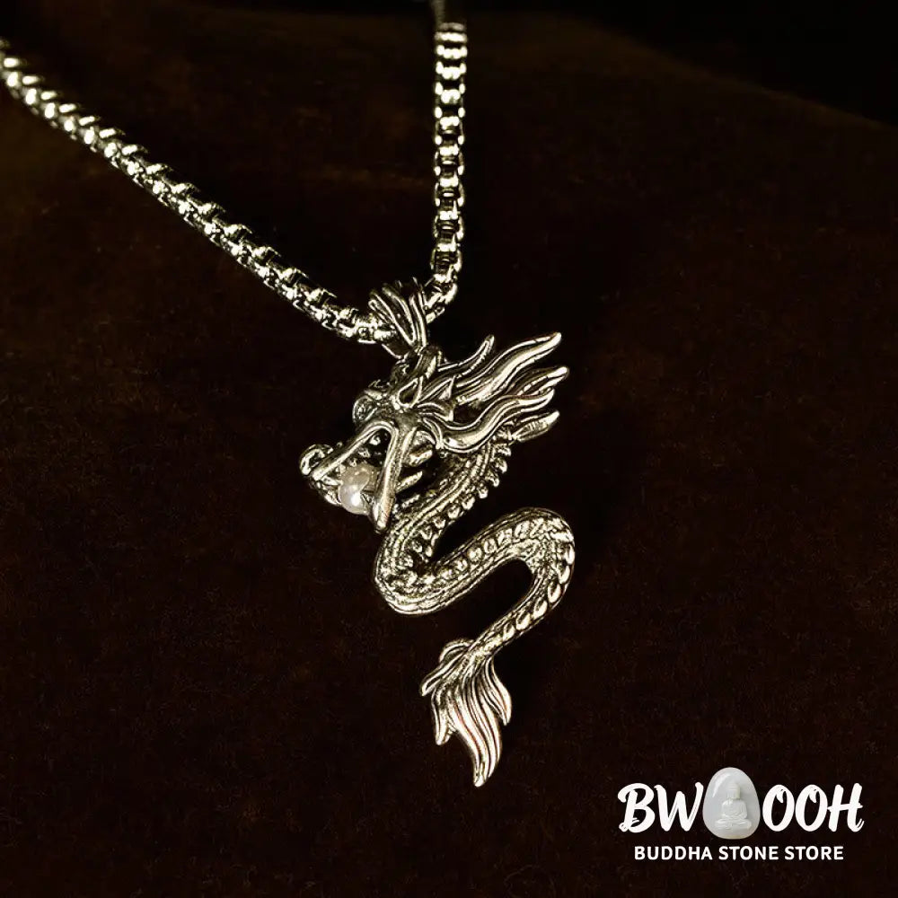 Buddha Stones Dragon Copper Balance Luck Necklace Pendant - BWOOOH - Necklaces &amp; Pendants