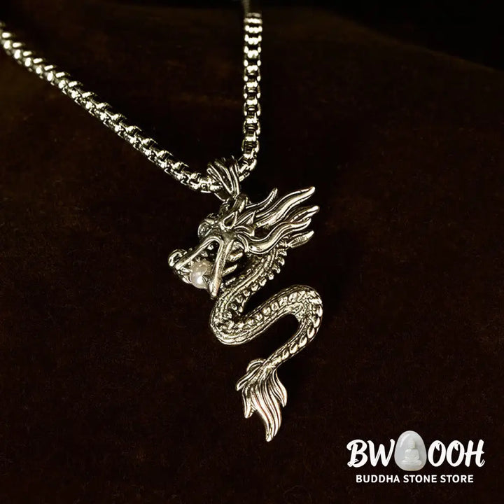 Buddha Stones Dragon Copper Balance Luck Necklace Pendant - BWOOOH - Necklaces &amp; Pendants