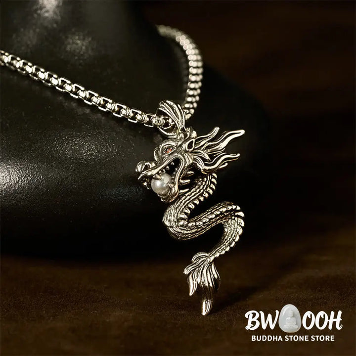 Buddha Stones Dragon Copper Balance Luck Necklace Pendant - BWOOOH - Necklaces &amp; Pendants