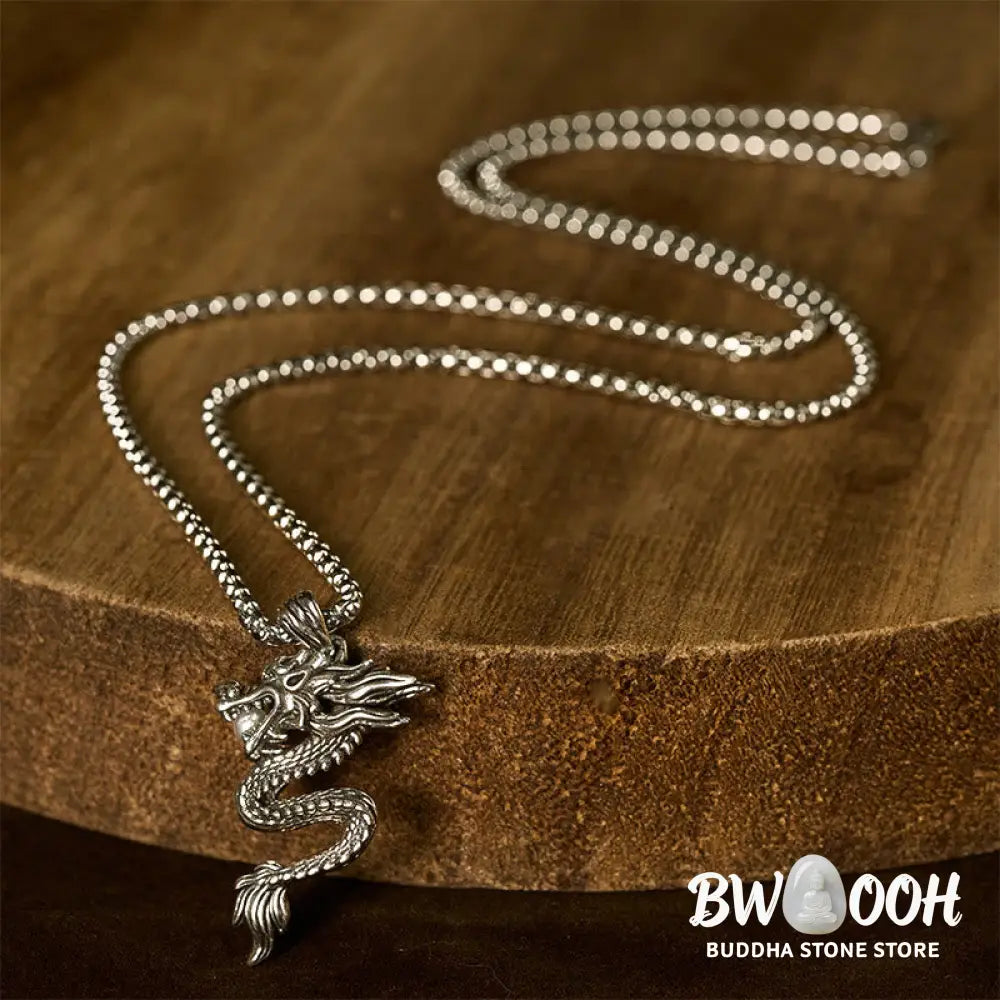 Buddha Stones Dragon Copper Balance Luck Necklace Pendant - BWOOOH - Necklaces &amp; Pendants