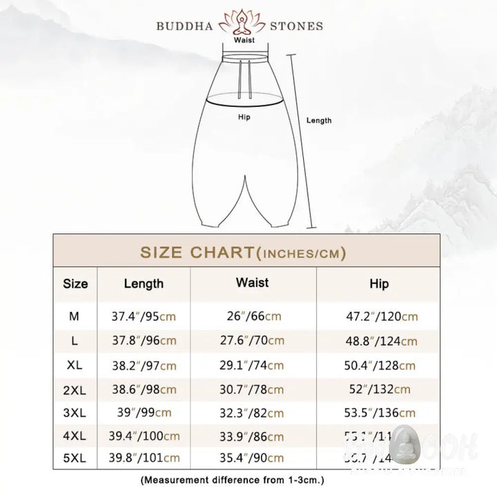 Buddha Stones Dragon Design Casual Plain Cotton Men’s Pants With Pockets - Men’s Pants