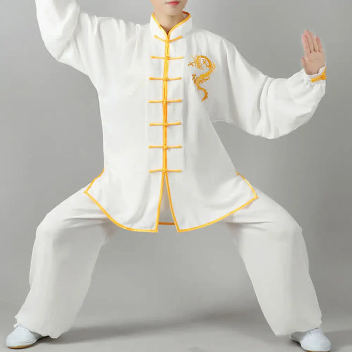 BWOOOH Dragon Embroidered Qi Gong Zen Spiritual Practice 