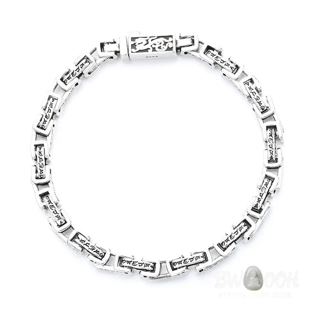 Buddha Stones Dragon Om Mani Padme Hum Engraved Copper Luck Success Bracelet - BWOOOH - Bracelet